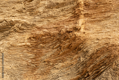 Layers of limestone near the Mediterranean Sea