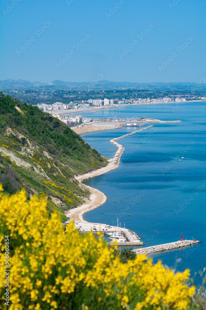 Obraz premium San Bartolo regional park Marche region