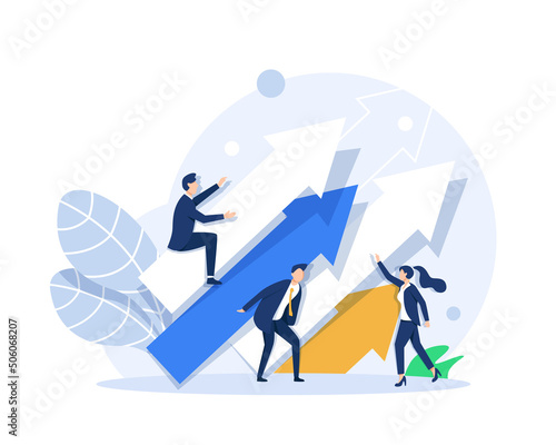 Investment and Analysis Money Cash Profits Metaphor,Employee or Manager Making Investing Plans