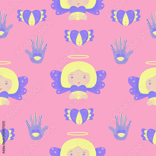 Cute Ukrainian seamless pattern © O.M-lova