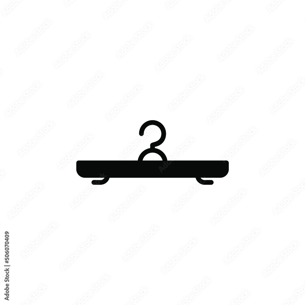 Clothes Hanger Solid Line Icon Vector Illustration Logo Template. Suitable For Many Purposes. Clothes Hanger Solid Line Icon Vector Illustration Logo Template. Suitable For Many Purposes.