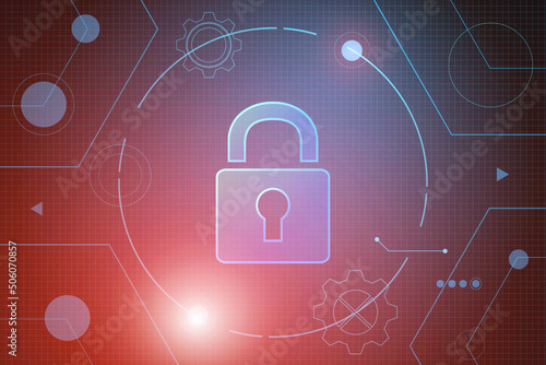 Cyber security technology concept , Shield With Keyhole icon with world map background , personal data , vector illustration.