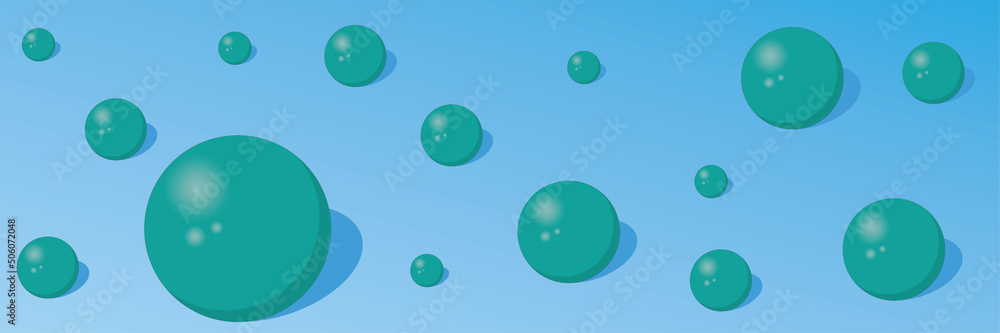 Abstract background with turquoise balls on blue colour backdrop vector illustration Abstract background with turquoise balls on blue colour backdrop vector illustration