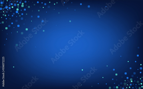 Turquoise Particle Celebration Blue Vector