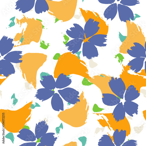 Watercolor Leaf Vector Seamless Pattern. Art