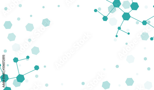 Abstract Chemical Structure Vector White