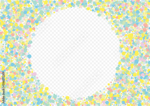 Pastel Dot Celebrate Transparent Background. Top