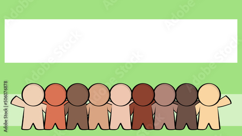 diversity pictograms multicultural background illustration in vector format