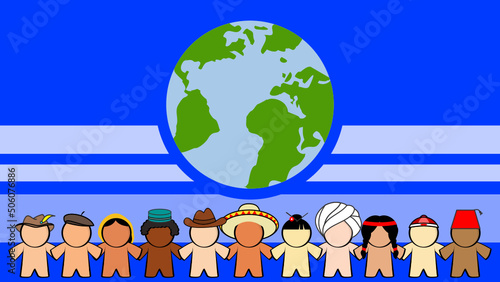 diversity people pictograms multicultural background illustration in vector format