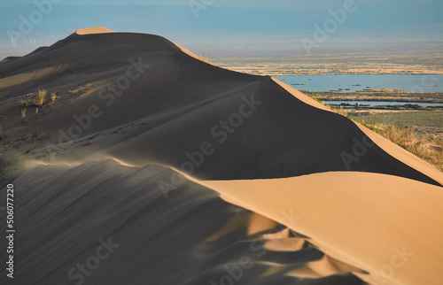 Singing Sand Dunes in Altyn Emel National Park Kazakhstan