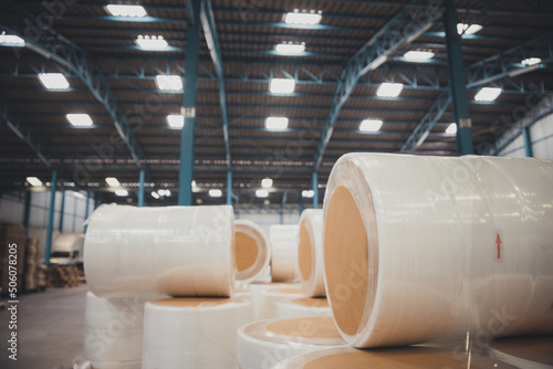 Non-woven fabric roll raw material in medical mask production factory