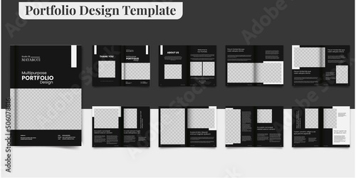 Multipurpose Portfolio Template Design Portfolio Brochure Layout Portfolio Design Interior Brochure Layout Design