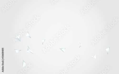 White Geometric Abstract Vector  Gray Background.
