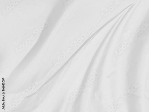 Clean smooth abstract fashion woven beautiful soft fabric curve shape decorative textile white background