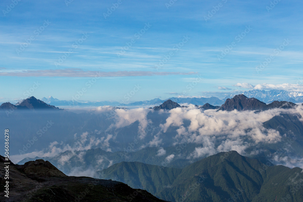 Gongga snowmountain in sichuan China