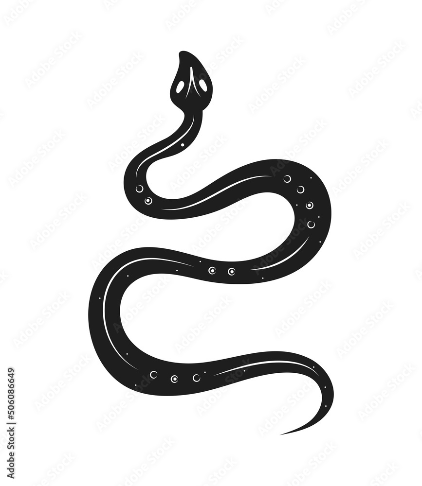 Fototapeta premium snake minimalist style tattoo