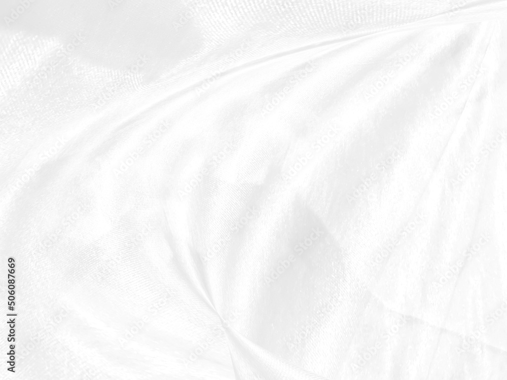 Obraz premium beauty white abstract smooth curve soft fabric shape decorate fashion textile background