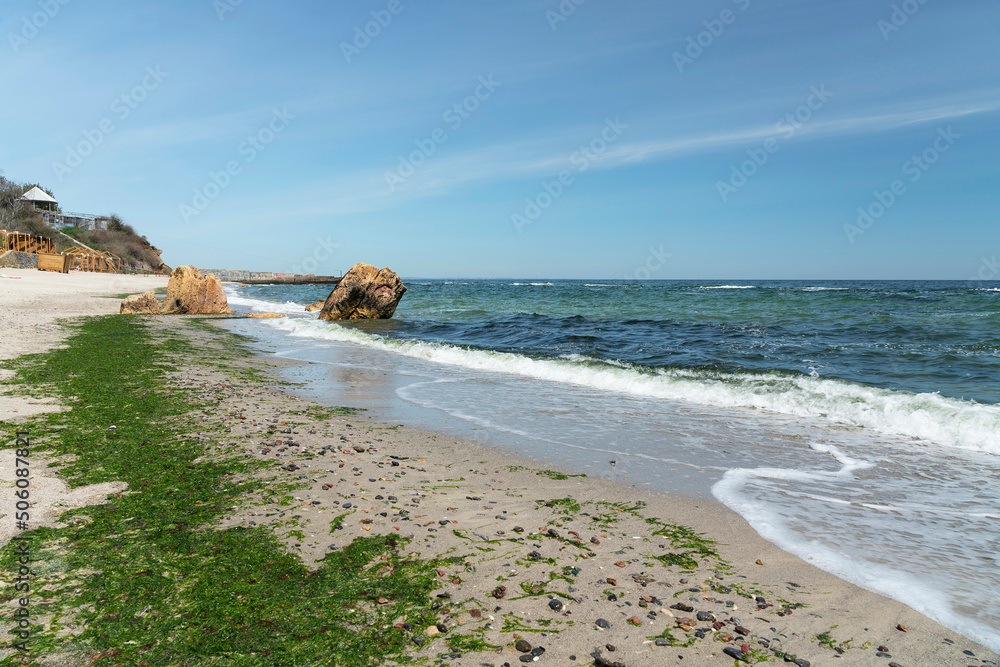 Odessa sea beach Arcadia landscape, Ukraine