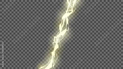 雷のエフェクト_電撃の斜めの線_透過用_16:9