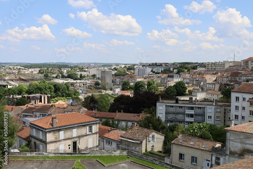 Vue d'ensemble d'Angoulême, ville de Angouleme, département de la Charente, France