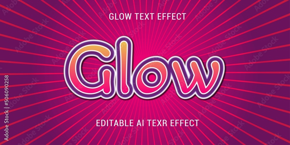 text effect glow text effect glow