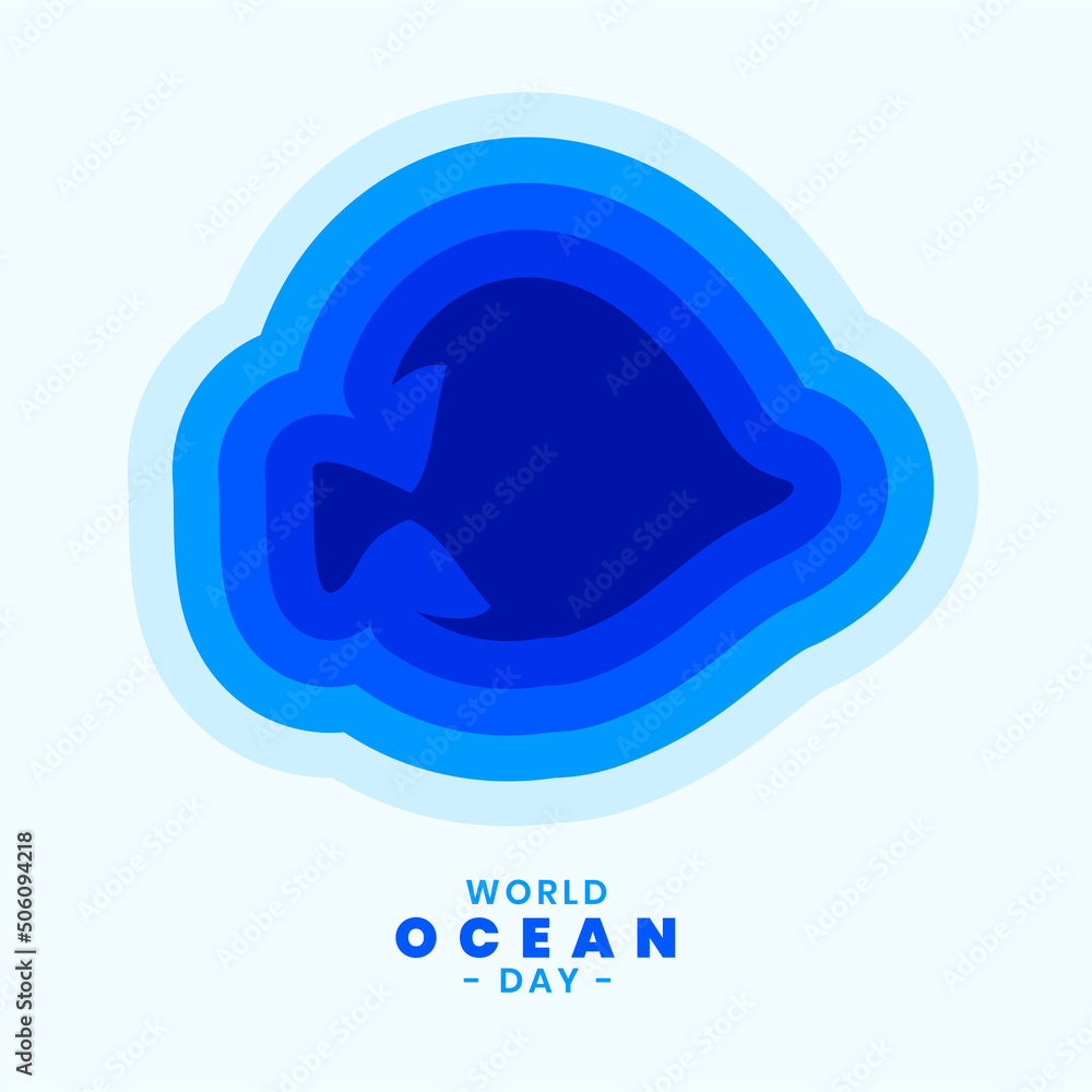 paper style fish illustration for world ocean day paper style fish illustration for world ocean day