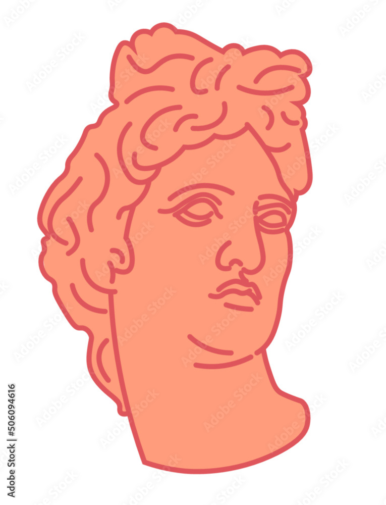 head of the person Apolo head of the person Apolo