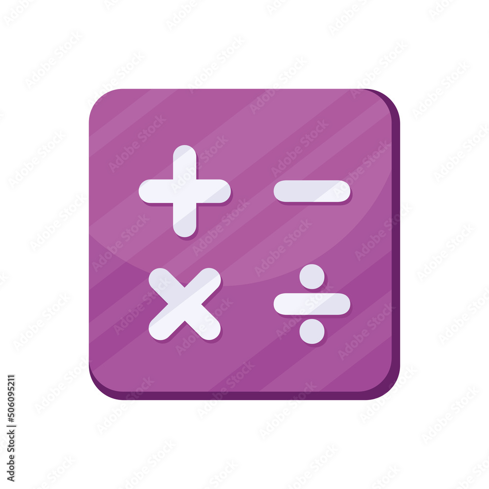 Fototapeta premium calculator math app button