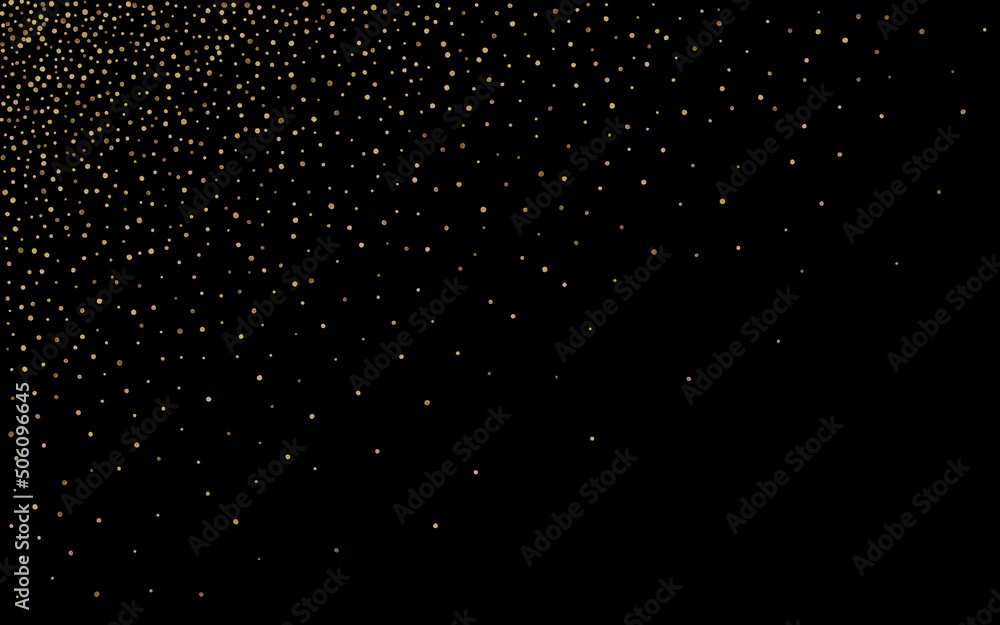 Golden Dust Anniversary Vector Black Background. Golden Dust Anniversary Vector Black Background.