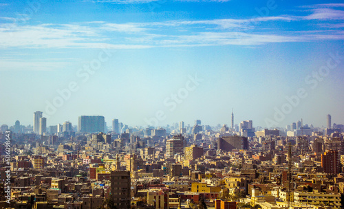 View from the top of Old Cairo, Egypt