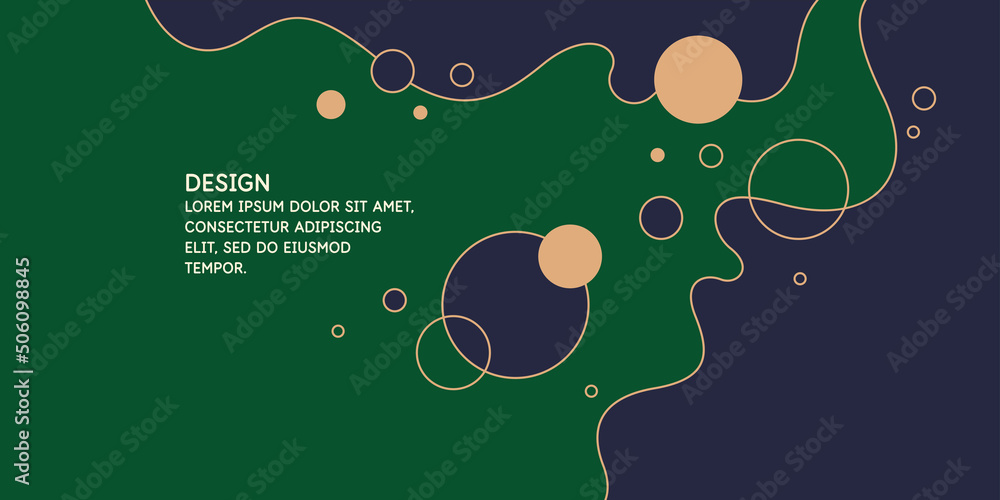 Modern backgrounds with abstract elements and dynamic shapes. Compositions of geometric shapes. Vector illustration.