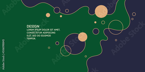 Modern backgrounds with abstract elements and dynamic shapes. Compositions of geometric shapes. Vector illustration.