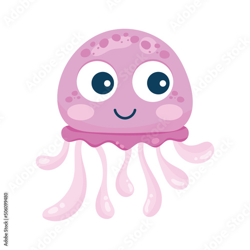 lilac jellyfish sealife creature