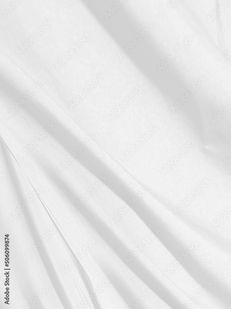 vertical white and gray abstract soft fabric beauty smooth curve shape decorate fashion textile background