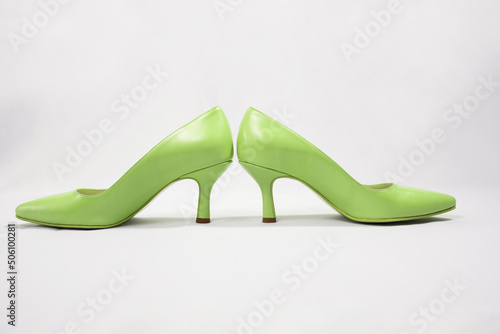 Woman shoes isolated on the white background