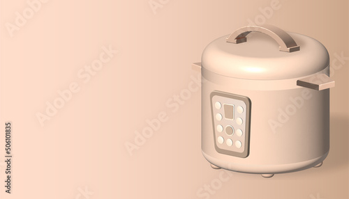 multicooker beige style