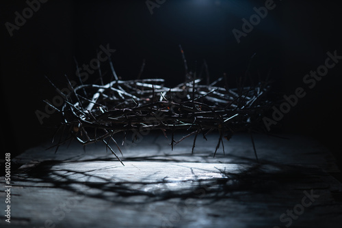 Fotografia Crown thorns as symbol of passion, death and resurrection of Jesus Christ