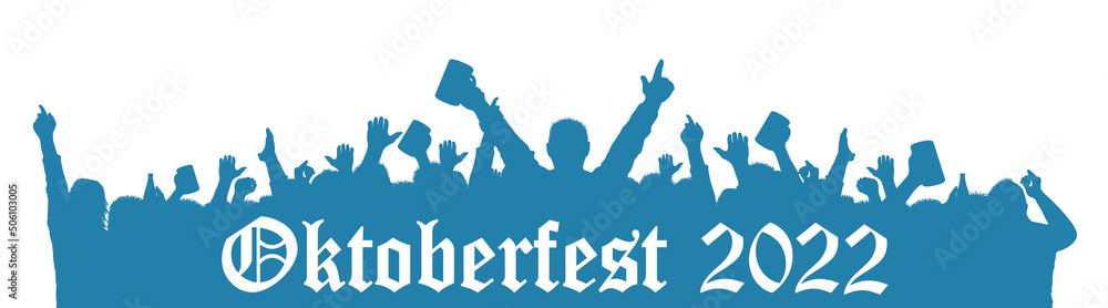 Fototapeta premium Illustration - Oktoberfest 2022 - München - Banner