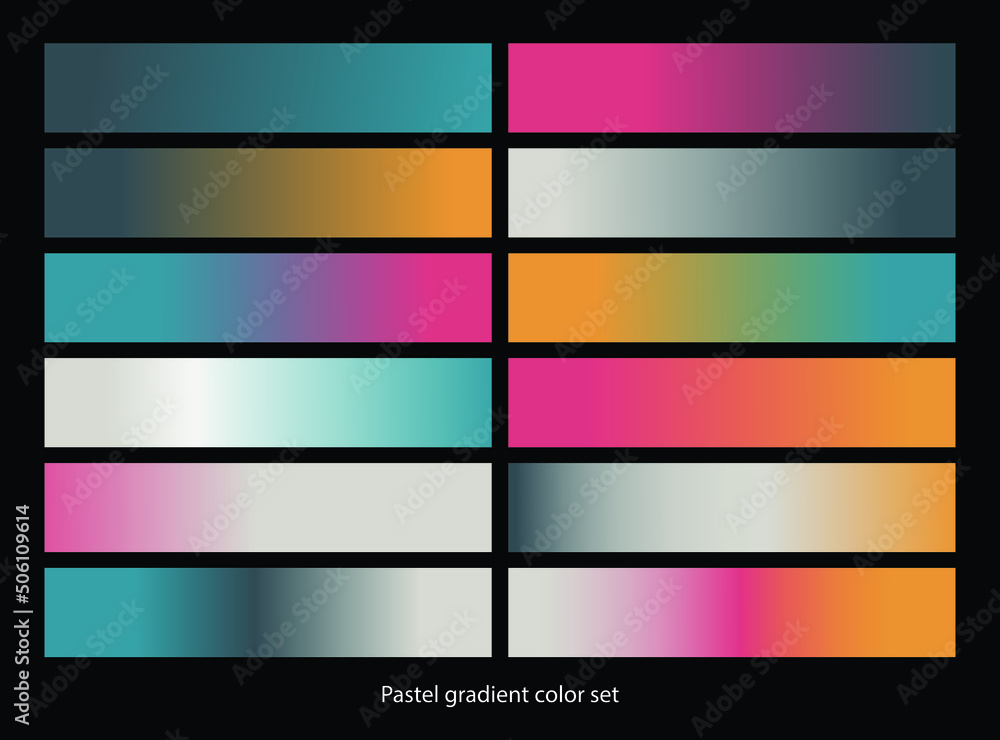 Fototapeta premium Pastel color set