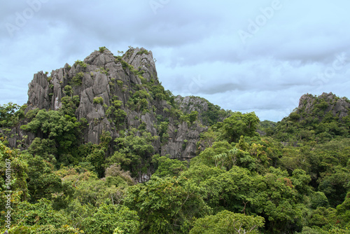 Suan Hin Pha Ngam as known is Thailand s Kunming  is a limestone garden aged around 230-280 million years in Loei Province  Thailand