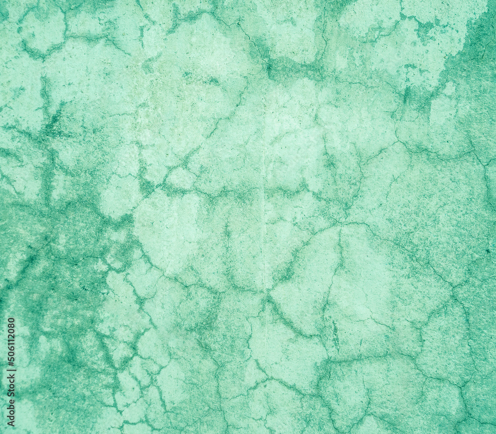 Obraz premium concrete object surface abstract pattern in green tone.