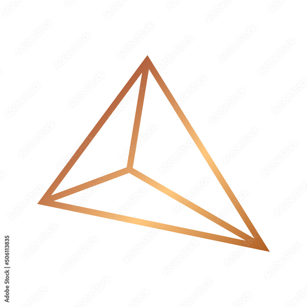 bronze geometric polygon shape
bronze geometric polygon shape