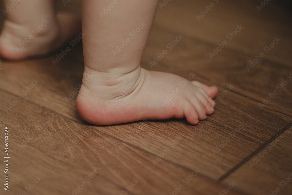 Close-up of baby feet. Soft focus. Close-up of baby feet. Soft focus.