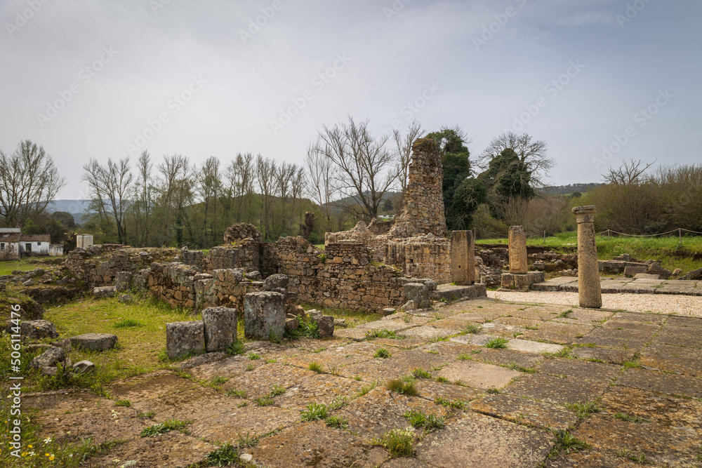 Ruins of Ammaia roman city near Marvão, Alentejo - Portugal