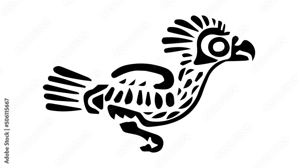 Obraz premium mayan bird art