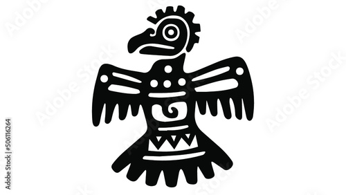 ancient mayan falcon art