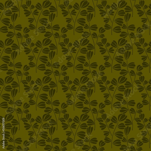 Summer floral seamless coloured leaves pattern for fabrics and packaging and linens and kids and wrapping paper