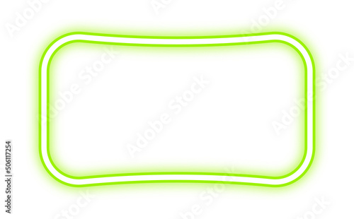 colorful neon rectangle frame 