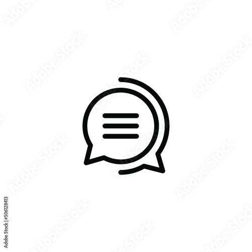 Chat, linear icon. One of the linear web icon sets