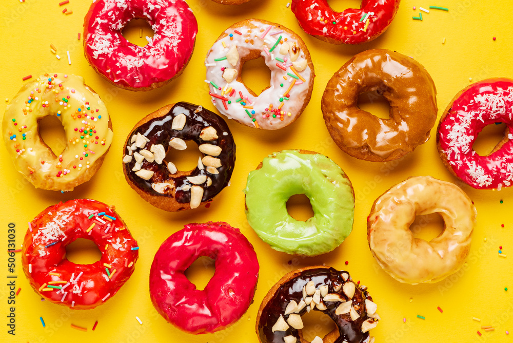 Homemade Round Glazed Donuts Ready to Eat